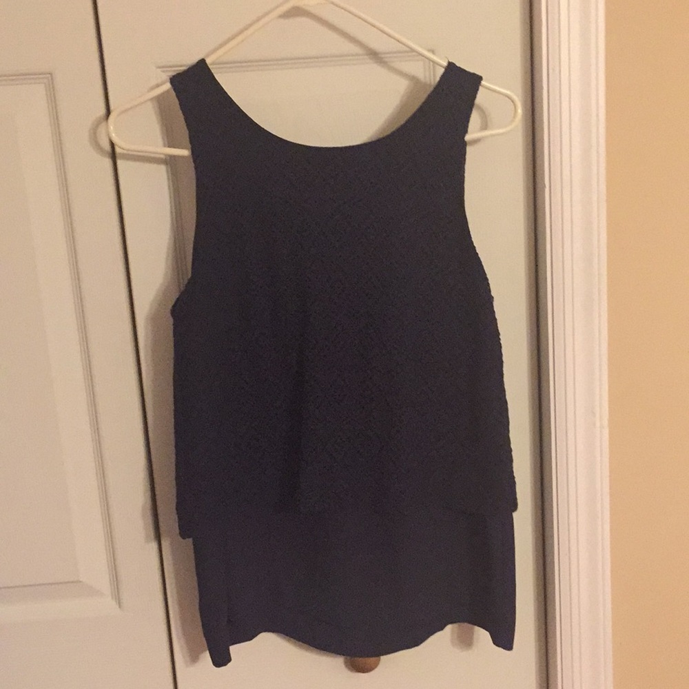 Loft navy blue tank top